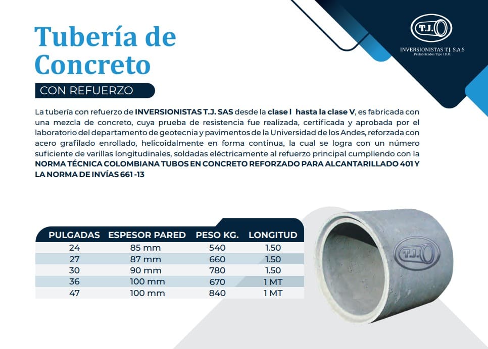 tuberias-concreto-reforzado tuberías de concreto reforzado para alcantarillado y drenaje